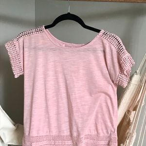 Short Sleeve Light Pink Shirt
